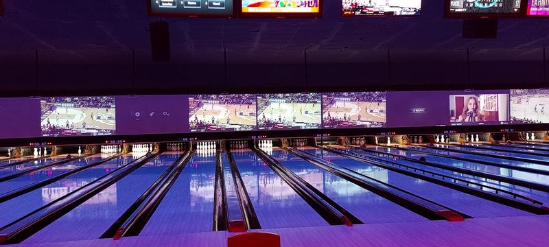Bowling Lanes As Far As The Eye Can See