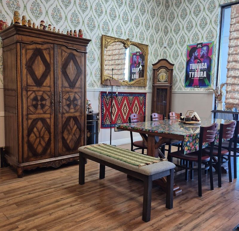The Small Dining Room Helps The Place Feel Personal