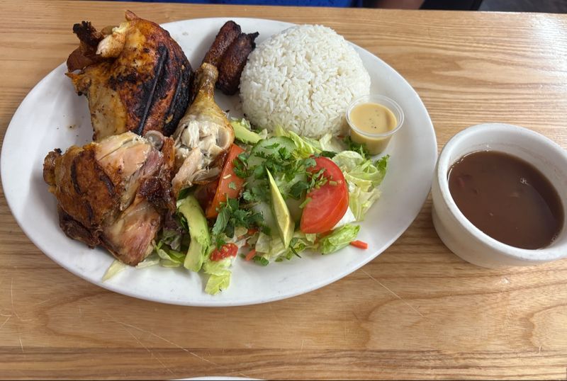 Half Chicken Plate With All The Fixings