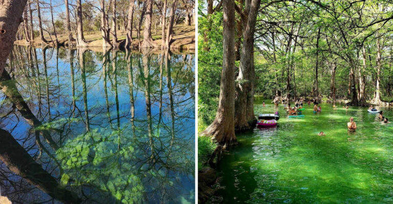 Clear Blue Water And Open Sky In Texas At A Swimming Paradise Most People Have Not Found Yet