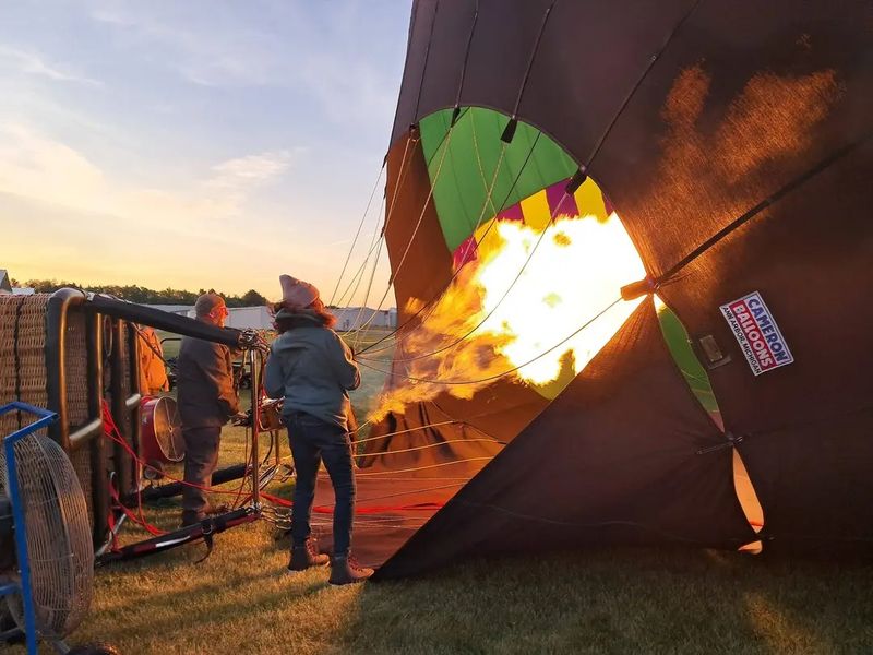 The Adventure Starts Before Takeoff With Balloon Inflation