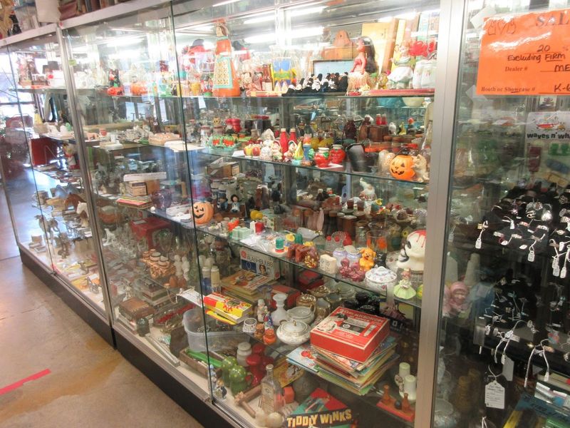 Small Finds Shine Inside The Glass Cases