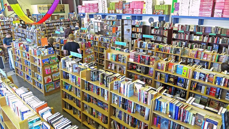 The Shelves Go Beyond Books With Comics, Audiobooks, And DVDs