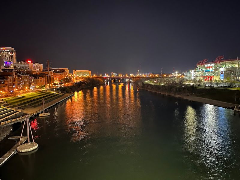 The Cumberland River Creates A Natural Fireworks Mirror