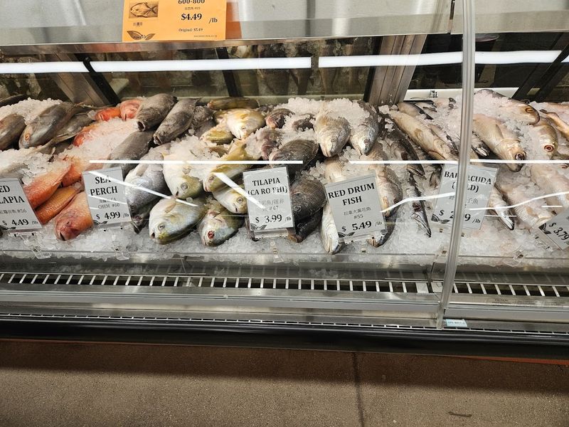 The Seafood Section Includes Live And Fresh Options