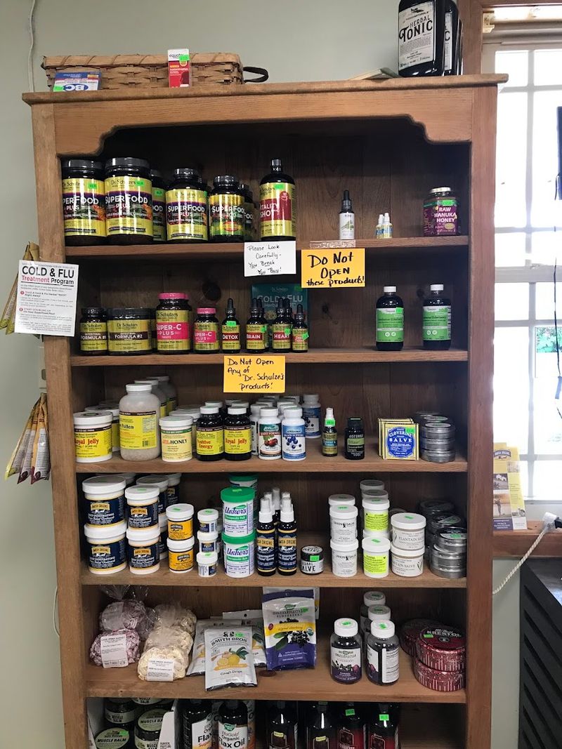 Herbs, Health Supplements, And Natural Remedies On The Shelves