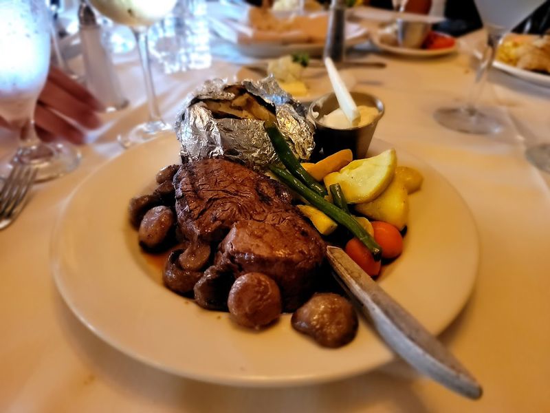 The Menu Blends Steaks, Seafood, And German Specialities