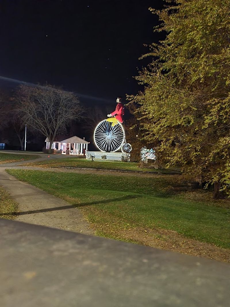 The Statue Was Made By Sparta's F.A.S.T. Corporation
