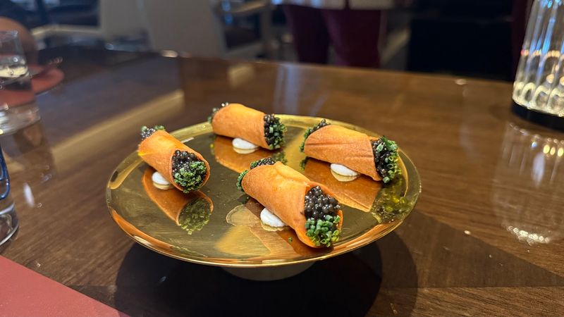 Caviar Cannoli Has Become A Signature Dish