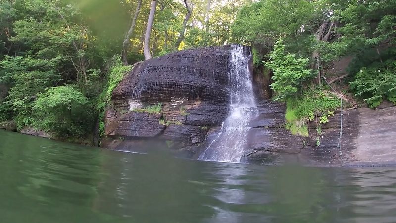 Limestone Bluffs And Rocky Shoreline