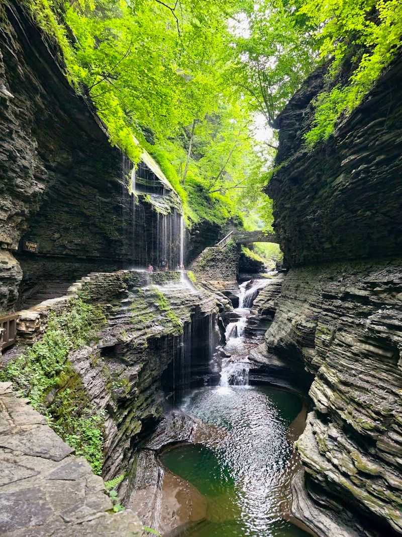 Rainbow Falls At Watkins Glen