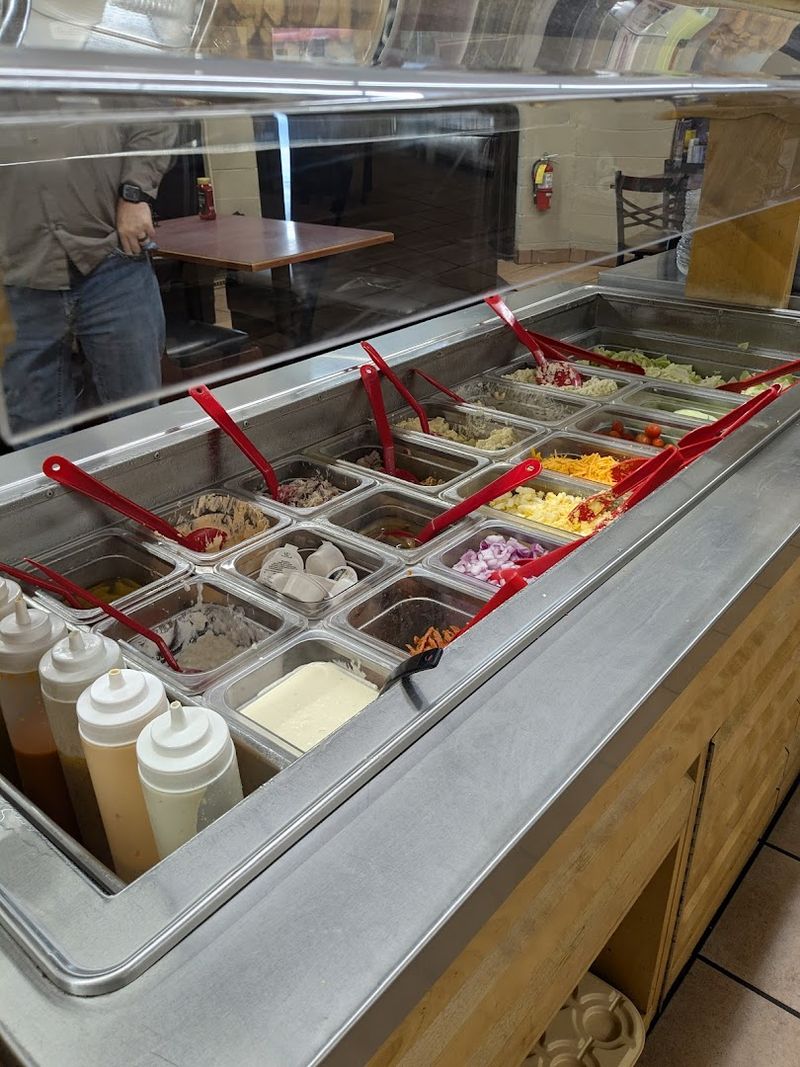Salad Bar And Dessert Station
