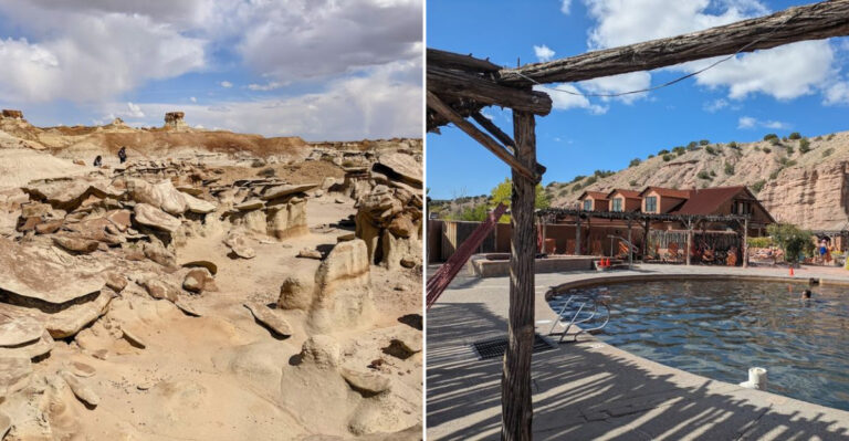 The Best New Mexico Road Trip For Ancient Ruins Hot Springs And Incredible Natural Beauty