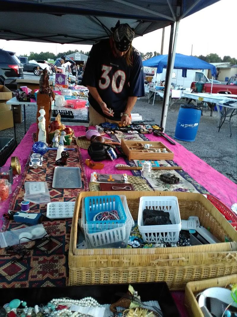 Outdoor Vendor Tables Full Of Unexpected Finds