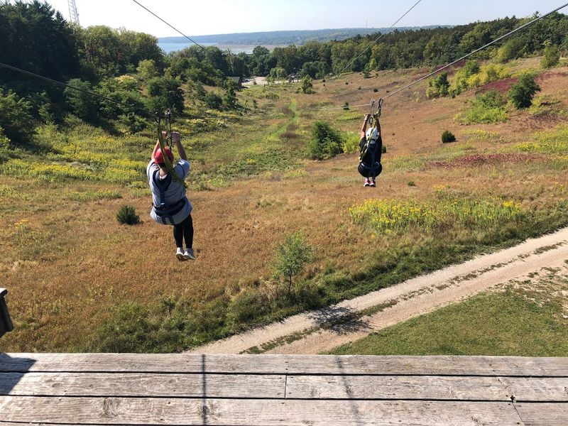 The 1,221-Foot Dual Racing Zipline Is The Big Finale