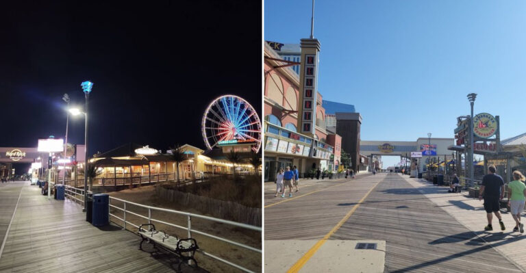 The Historic New Jersey Boardwalk That Offers Miles Of Oceanfront Entertainment And Scenic Views