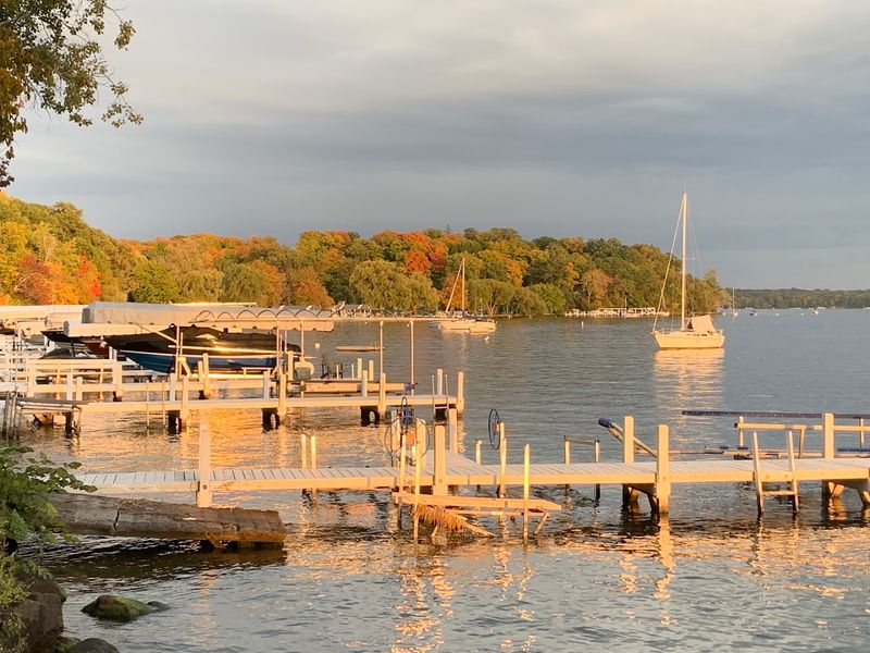 Geneva Lake Reaches A Depth Of 135 Feet