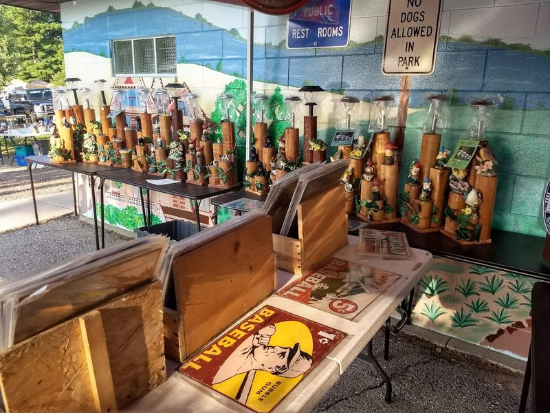 Antiques, Tools, Books, Plants, And Crafts Fill The Vendor Rows