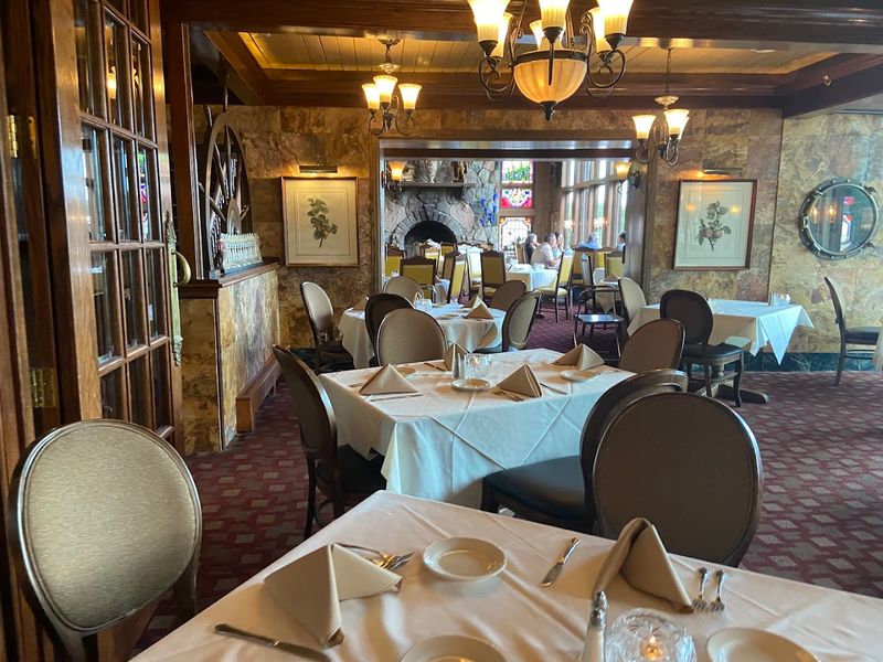 The Dining Room Has A Warm Old-World European Feel