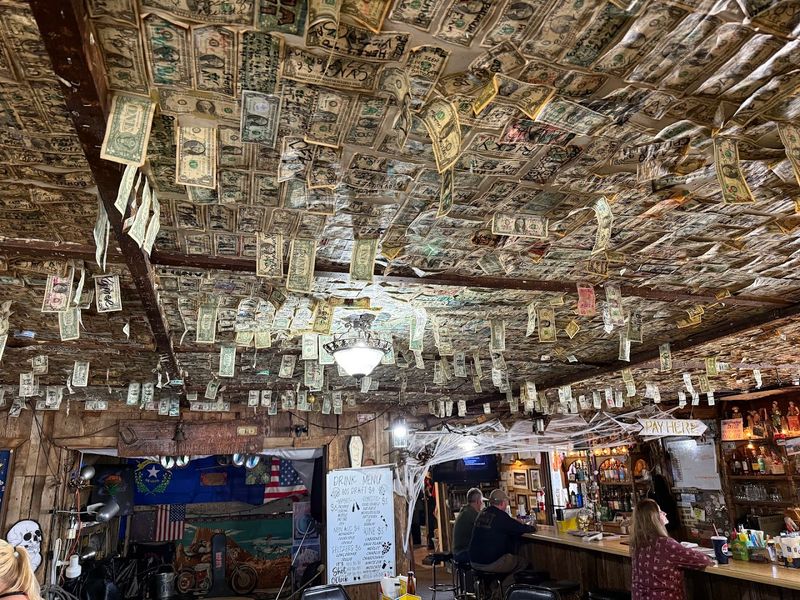 Dollar Bills On The Ceiling Tell A Story