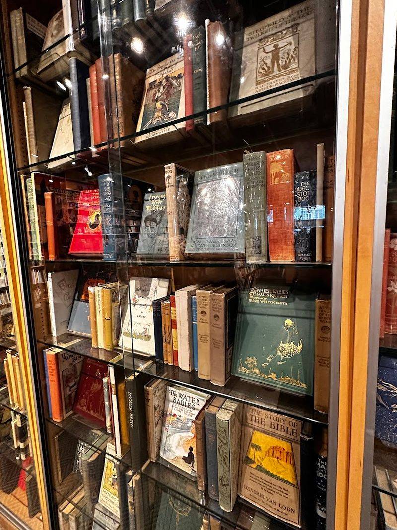 Rare Books Behind Glass That Tell Their Own Story