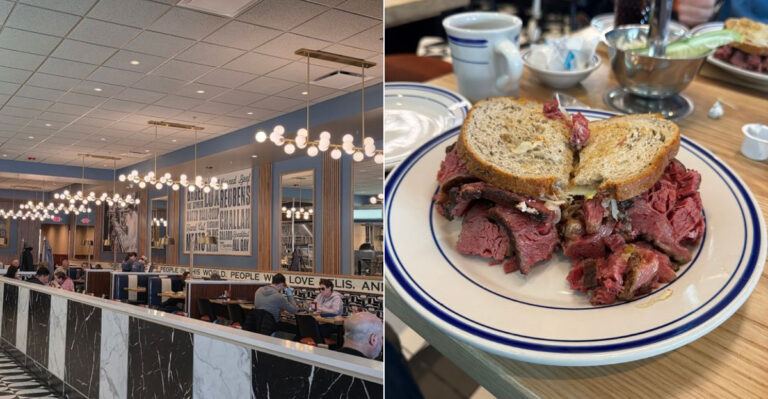The Pastrami Sandwich At This Rhode Island Deli Is Stacked So High It’s Almost Too Big For The Plate