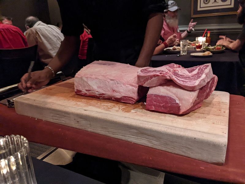 Charcoal-Grilled Steaks Cut Right At Your Table