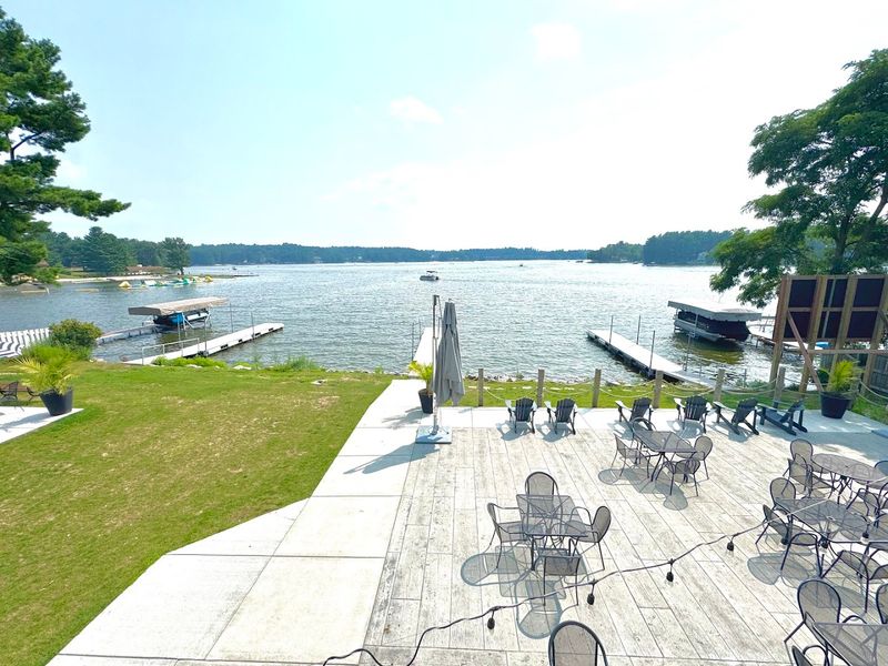 Outdoor Seating With Easy Lake Views