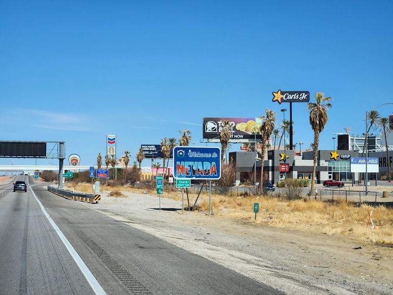 Every Nevada Border Crossing Comes With Its Own Backdrop