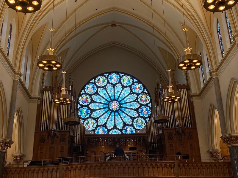 A Massive Pipe Organ Adds To The Sense Of Grandeur