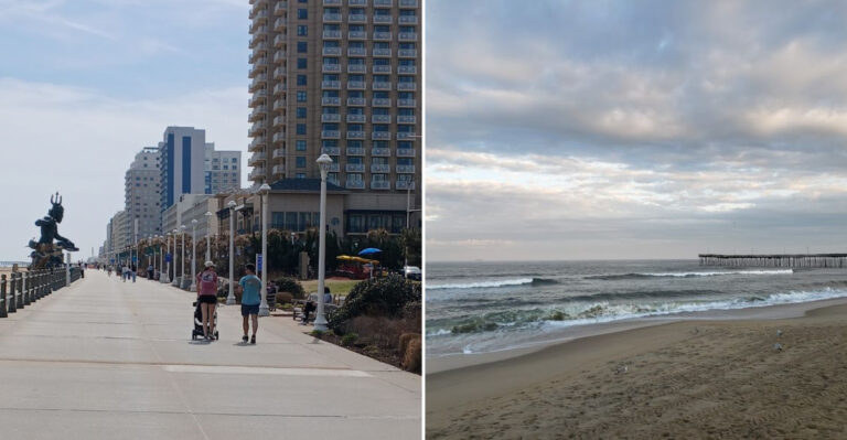 The Virginia Beach Boardwalk That Stretches Along The Shore And Carries More Than A Century Of History