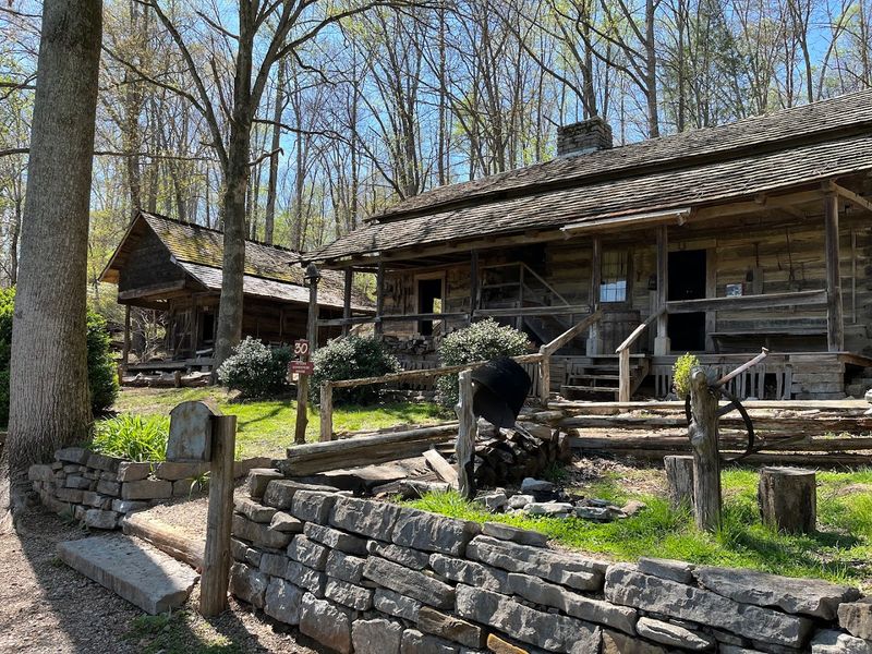 Thirty-Five Historic Log Structures Spread Across 65 Acres