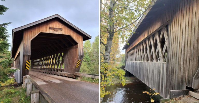 The Wisconsin Covered Bridge Hiding Deep In A National Forest That Most People Never Find