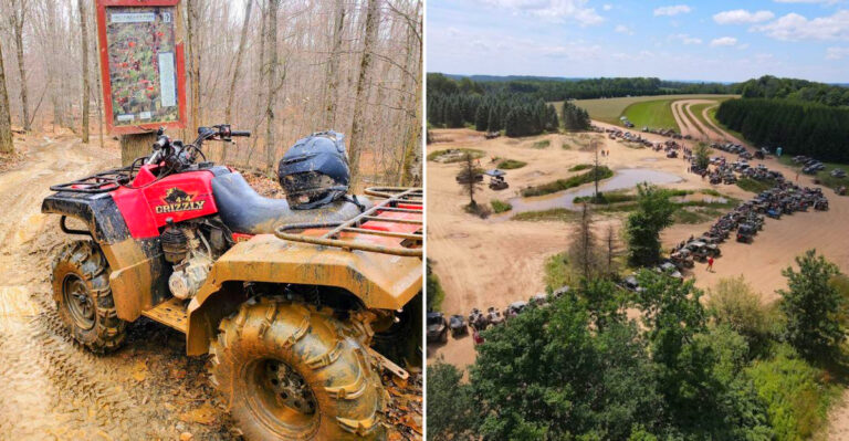 This 1,600-Acre New York ATV Park Has 70 Miles Of Wooded Trails And Mud Bogs And Riders Call It The Best On The East Coast