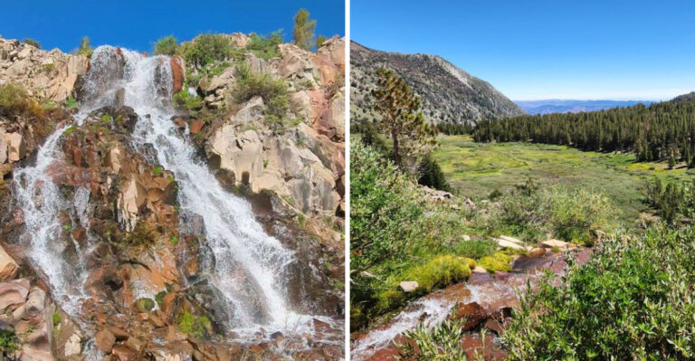 This Easy Nevada Hike Ends At A 60-Foot Waterfall And The Views Along The Way Are Unreal