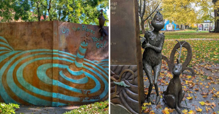 This Free Massachusetts Sculpture Garden Is A Delight For Anyone Who Grew Up Reading Dr. Seuss