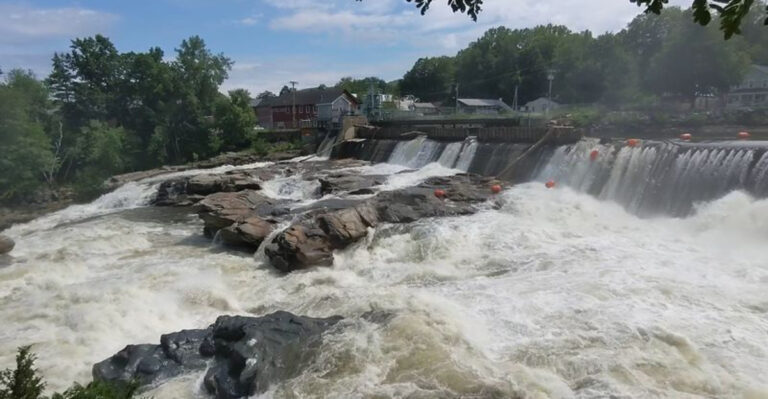 This Massachusetts Waterfall Flows Past Glacial Potholes That Look Almost Otherworldly