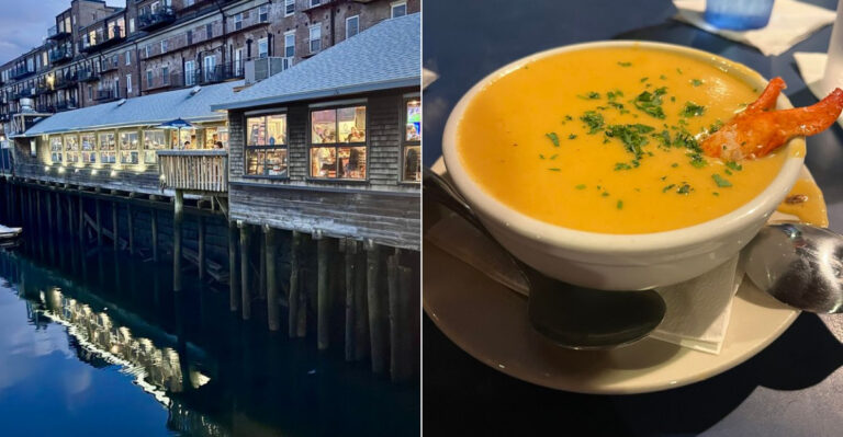 This Massachusetts Waterfront Restaurant Serves Lobster Bisque Worth Every Penny