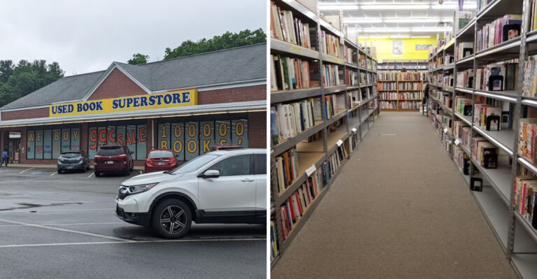 This Massive Massachusetts Book Warehouse Lets You Fill A Cart For Just $50