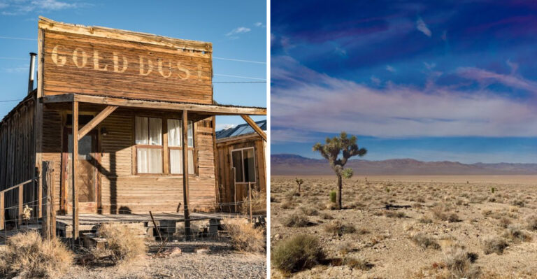 This Nevada Ghost Town Frozen In Time Still Lets You Sleep In An Original Miner’s Cabin Just Like It’s 1900