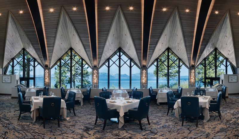 The Lake Tahoe View Is Part Of The Meal