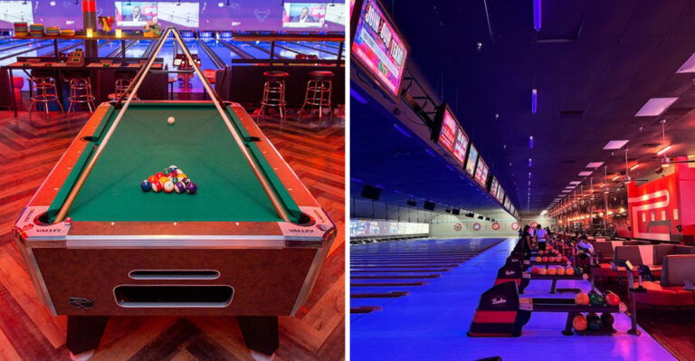This New Jersey Entertainment Complex Is Enormous And It Has The 82 Bowling Lanes To Prove It