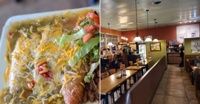 This New Mexico Diner Is Famous For Green Chile Enchiladas With A Cult Following
