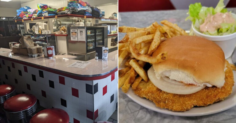 This Tiny Illinois Diner Serves A Pork Tenderloin With Giant-Sized Charm