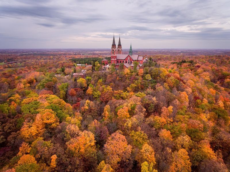 Holy Hill Sits On One Of Southeastern Wisconsin's Highest Points