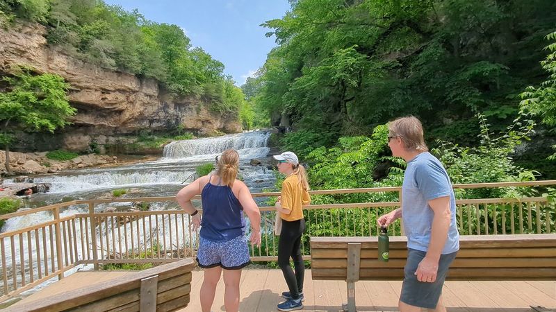 The Waterfall Is The Park's Main Attraction