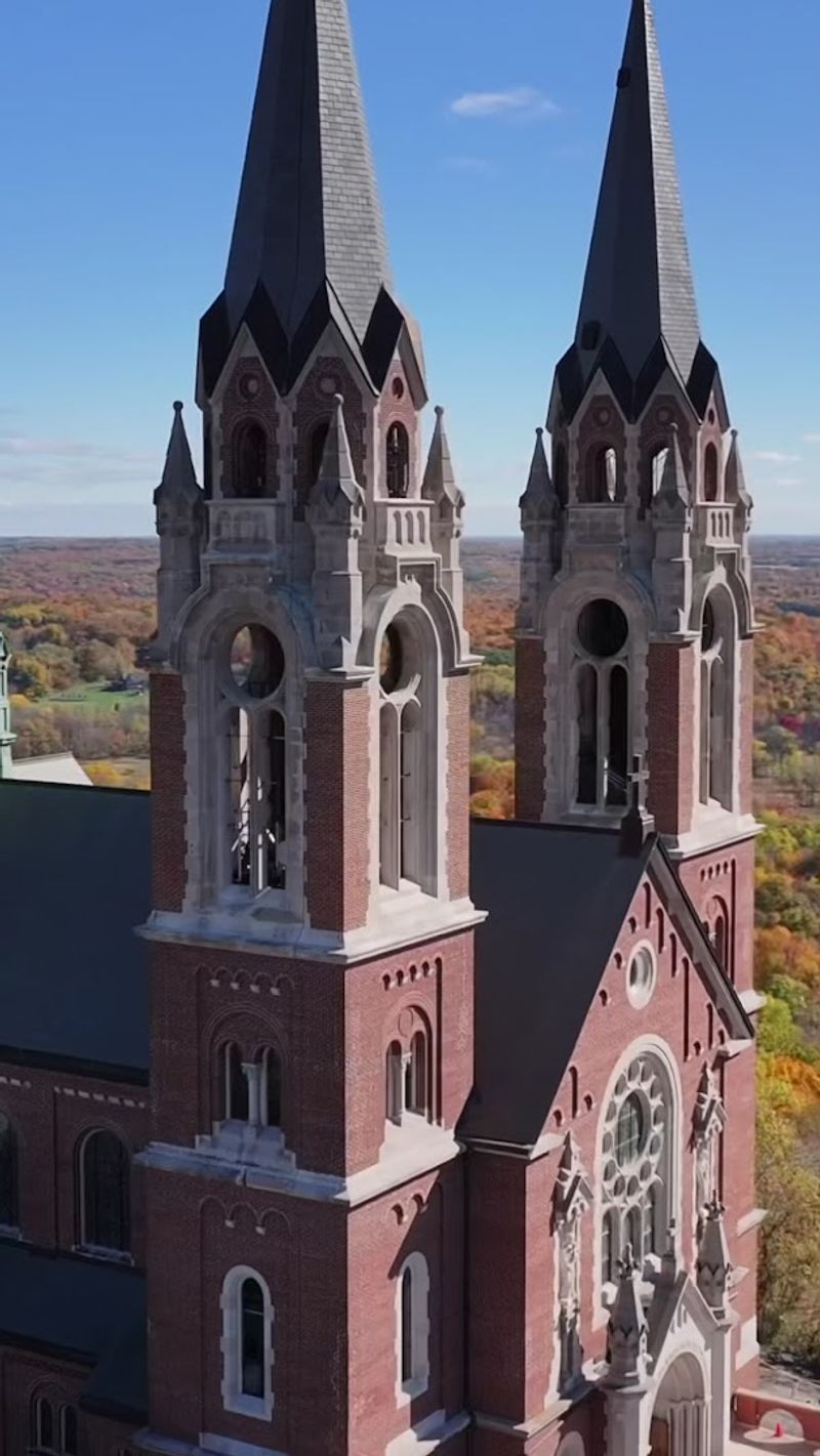 The Tower Reaches 192 Feet From Its Base To The Spire