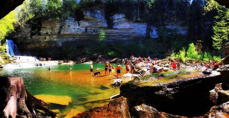 Swimming Beneath A Waterfall That Demands Respect