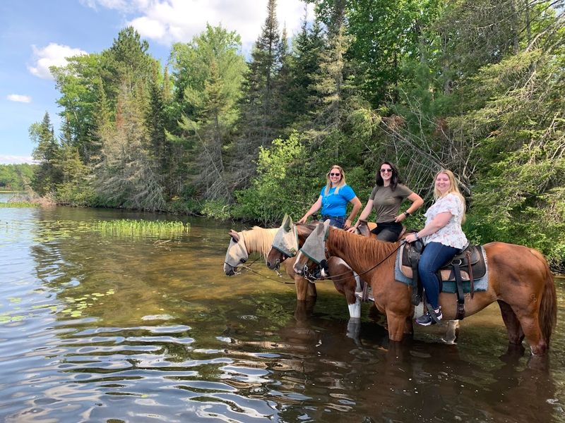 Riders Can Take Horses Right Into The Shallows