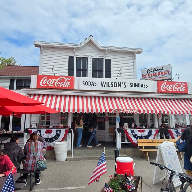 The Red-And-White Awning Is Instantly Recognizable